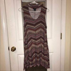 Sleeveless halter dress